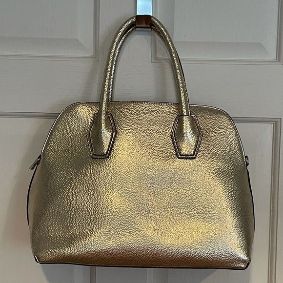 Justfab Gold pebbled vegan leather shoulder bag crossbody - Picture 6 of 11